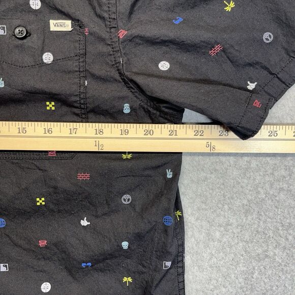 Vans AOP Wallop Woven Button-Up Shirt Men’s M Black VN0A53VGBLK - Picture 9 of 11